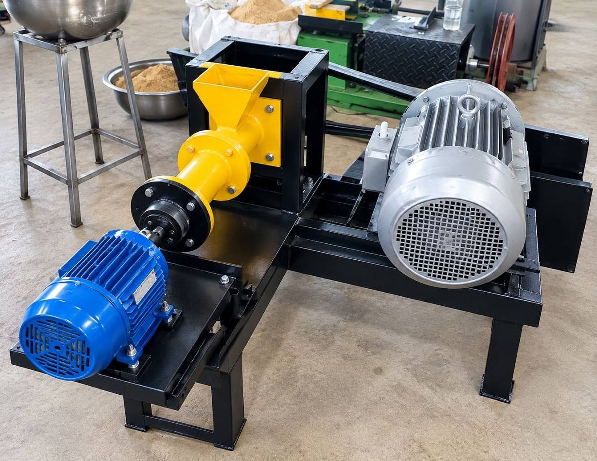 Nigerian-made floating fish feed extruder machine